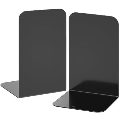 Classic VFINE Bookends 1 Pair, Black Metal Book Ends, Set