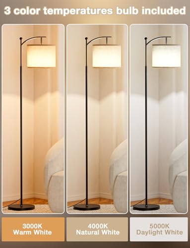 Classic Ambimall Tall Floor Lamps with 3 Color Temperatures Bulb & Essentials